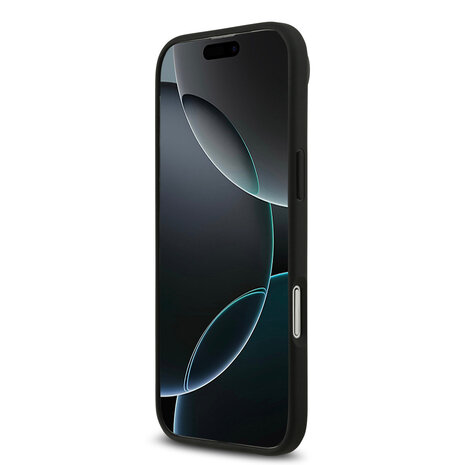 Mercedes-Benz Mercedes-Benz iPhone 17 Air Back cover case - Genuine Leather - Magsafe - Laurel Leaves and Stripes - Black Mercedes-Benz Mercedes-Benz iPhone 17 Air Back cover case - Genuine Leather - Magsafe - Laurel Leaves and Stripes - Black