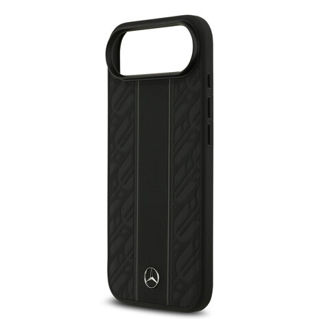 Mercedes-Benz Mercedes-Benz iPhone 17 Air Back cover case - Genuine Leather - Magsafe - Laurel Leaves and Stripes - Black Mercedes-Benz Mercedes-Benz iPhone 17 Air Back cover case - Genuine Leather - Magsafe - Laurel Leaves and Stripes - Black