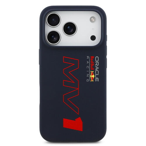 Red Bull Racing Red Bull Racing iPhone 17 Pro/iPhone 18 Pro Coque arrière MagSafe Silicone liquide MV1 - Bleu marine