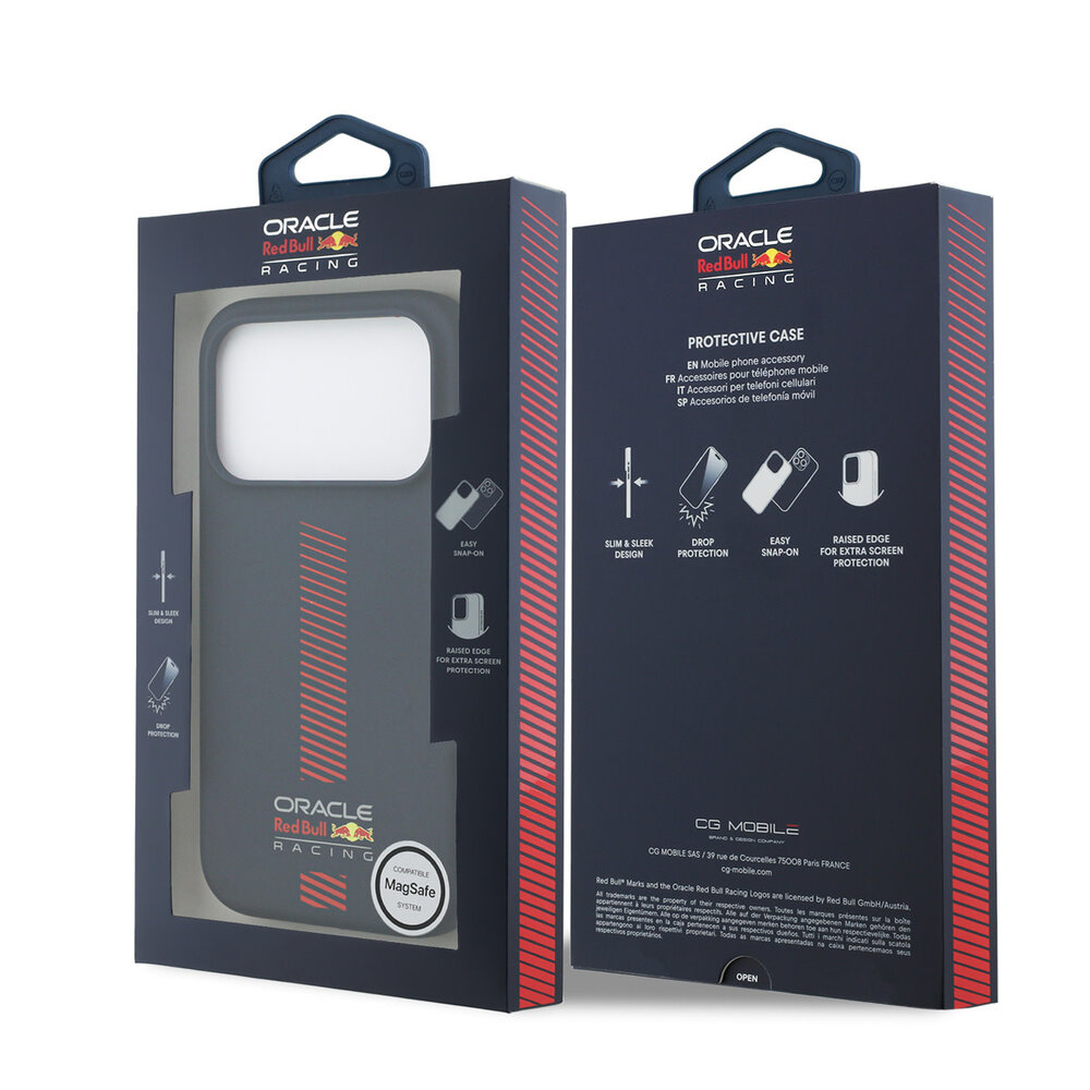 Red Bull Racing Red Bull Racing iPhone 17 Pro Backcover hoesje - MagSafe - Liquid Silicone - Powerbar - Navy