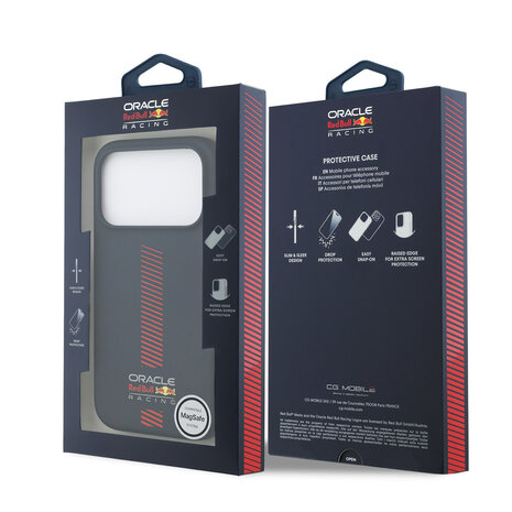 Red Bull Racing Red Bull Racing iPhone 17 Pro Backcover hoesje - MagSafe - Liquid Silicone - Powerbar - Navy