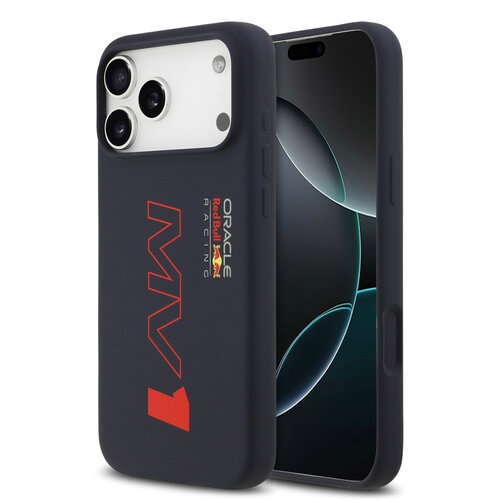 Red Bull Racing Red Bull Racing iPhone 17 Pro Max/iPhone 18 Pro Max Coque arrière MagSafe Silicone liquide MV1 - Bleu marine