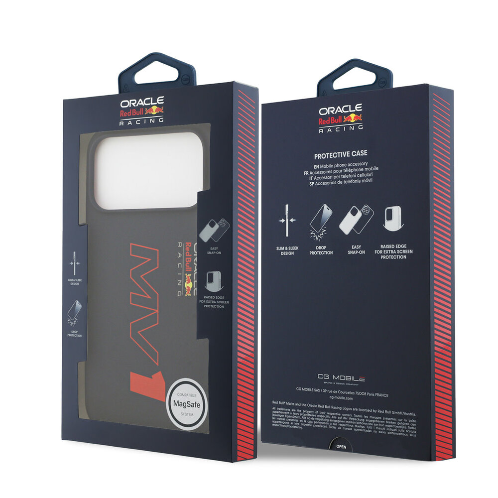 Red Bull Racing Red Bull Racing iPhone 17 Pro Max Backcover hoesje - MagSafe - Liquid Silicone - MV1 - Navy