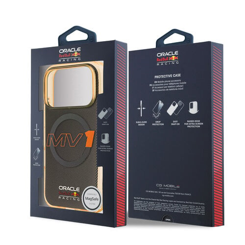 Red Bull Racing Red Bull Racing iPhone 17 Pro/iPhone 18 Pro Coque arrière MagSafe Double couche MV1 - Gris