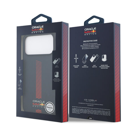 Red Bull Racing Red Bull Racing iPhone 17 Pro Max Backcover hoesje - MagSafe - Liquid Silicone - Powerbar - Navy