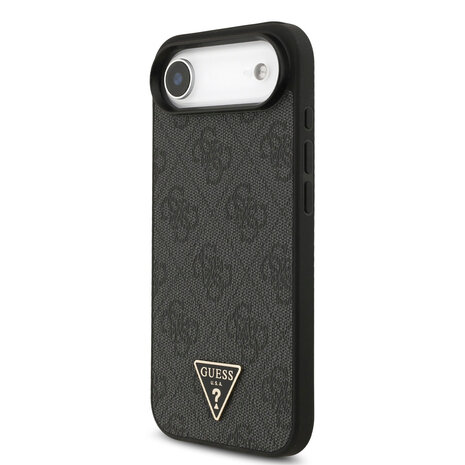 Guess Guess iPhone 17 Air Back-Cover hul - MagSafe - 4G Triangle Logo - Pearl Strap - Schwarz Guess Guess iPhone 17 Air Back-Cover hul - MagSafe - 4G Triangle Logo - Pearl Strap - Schwarz
