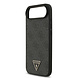 Guess Guess iPhone 17 Air Back cover coque - MagSafe - 4G Triangle Logo - Pearl Strap - Noir