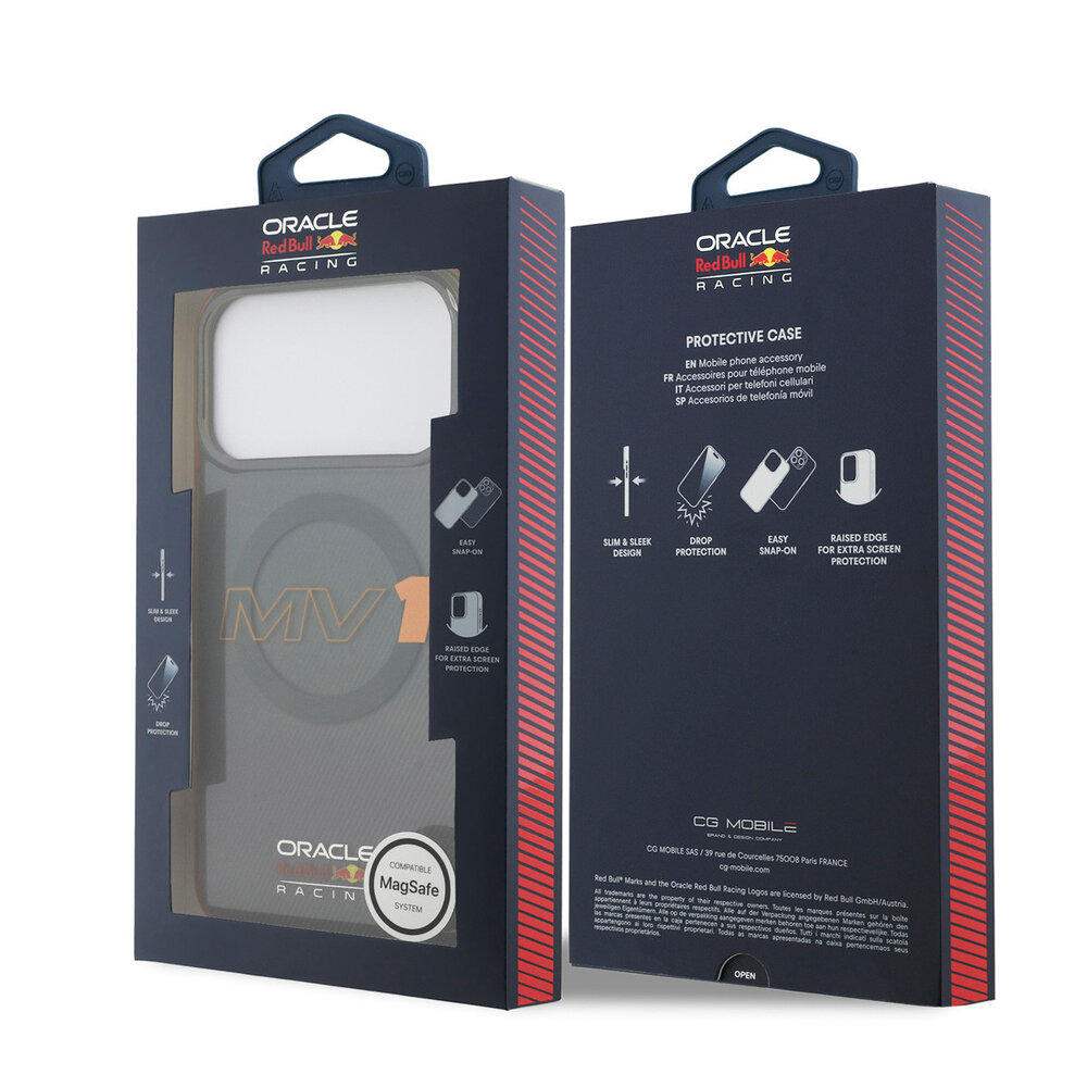 Red Bull Racing Red Bull Racing iPhone 17 Pro Max Backcover hoesje - Magsafe - Double Layer - MV1 - Grijs