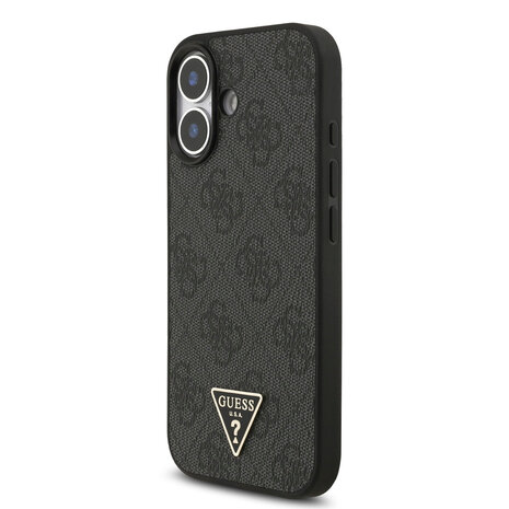 Guess Guess iPhone 17 Back-Cover hul - MagSafe - 4G Triangle Logo - Pearl Strap - Schwarz Guess Guess iPhone 17 Back-Cover hul - MagSafe - 4G Triangle Logo - Pearl Strap - Schwarz