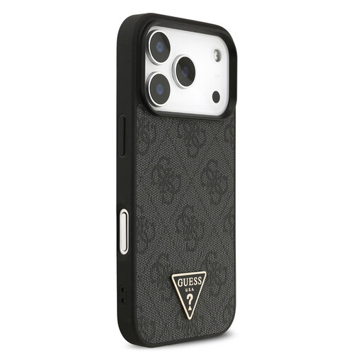 Guess Guess iPhone 17 Pro/iPhone 18 Pro Handyhülle MagSafe 4G dreieckiges Logo Perlenband - Schwarz