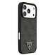 Guess Guess iPhone 17 Pro Back-Cover hul - MagSafe - 4G Triangle Logo - Pearl Strap - Schwarz