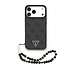 Guess iPhone 17 Pro Max Back cover case - MagSafe - 4G Triangle Logo - Pearl Strap - Black