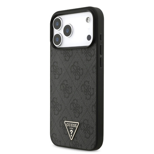 Guess Guess iPhone 17 Pro Max/iPhone 18 Pro Max Handyhülle MagSafe 4G dreieckiges Logo Perlenband - Schwarz
