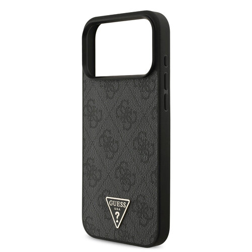 Guess Guess iPhone 17 Pro Max/iPhone 18 Pro Max Handyhülle MagSafe 4G dreieckiges Logo Perlenband - Schwarz