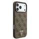 Guess Guess iPhone 17 Pro Max Back cover case - MagSafe - 4G Triangle Logo - Pearl Strap - Brown