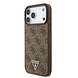 Guess Guess iPhone 17 Pro Max Back cover coque - MagSafe - 4G Triangle Logo - Pearl Strap - Marron