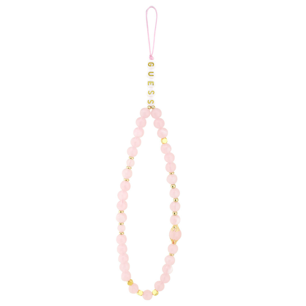 Guess Guess iPhone 17 Back-Cover hul - MagSafe - 4G Triangle Logo - Pearl Strap - Rosa Guess Guess iPhone 17 Back-Cover hul - MagSafe - 4G Triangle Logo - Pearl Strap - Rosa