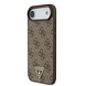 Guess Guess iPhone 17 Air Back cover case - MagSafe - 4G Triangle Logo - Pearl Strap - Brown