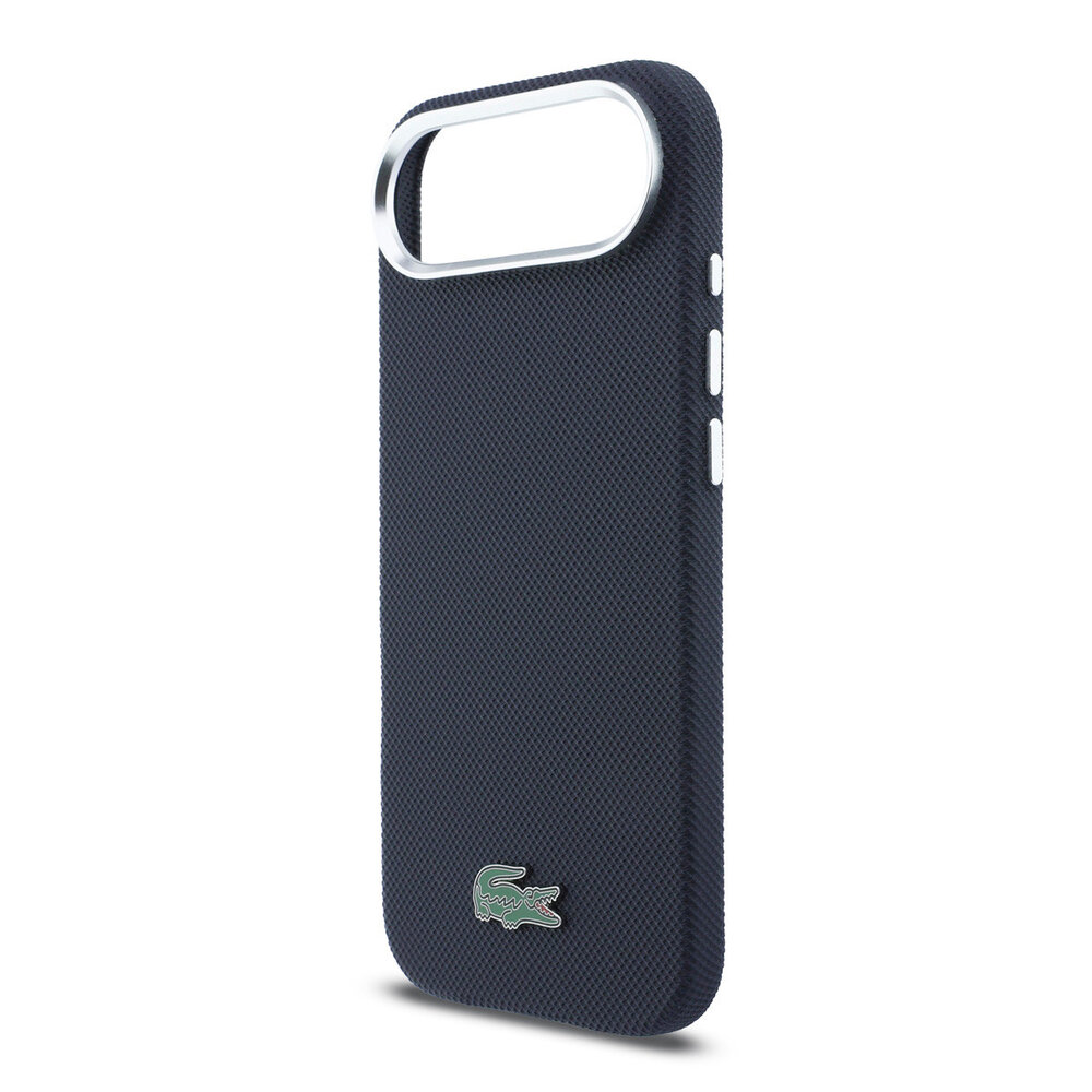 Lacoste Lacoste iPhone 17 Air Back cover coque - Navy - MagSafe - Metal Edges - Iconic Petit Pique Logo Lacoste Lacoste iPhone 17 Air Back cover coque - Navy - MagSafe - Metal Edges - Iconic Petit Pique Logo