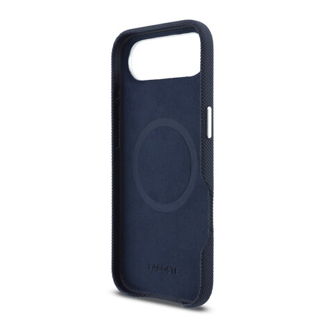 Lacoste Lacoste iPhone 17 Air Back cover case - MagSafe - Metal Edges - Iconic Petit Pique Logo - Navy