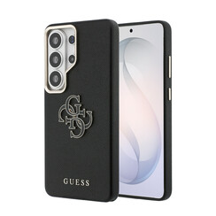 Guess Galaxy S26 Ultra Backcover hoesje - Grained - Big 4G Logo - Zwart
