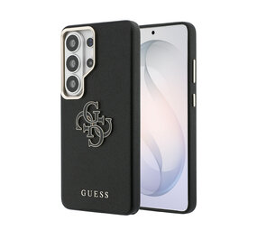 Guess Guess Galaxy S26 Ultra Backcover hoesje - Grained - Big 4G Logo - Zwart
