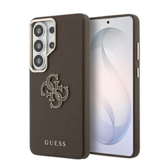 Guess Galaxy S26 Ultra Backcover hoesje - Grained - Big 4G Logo - Bruin