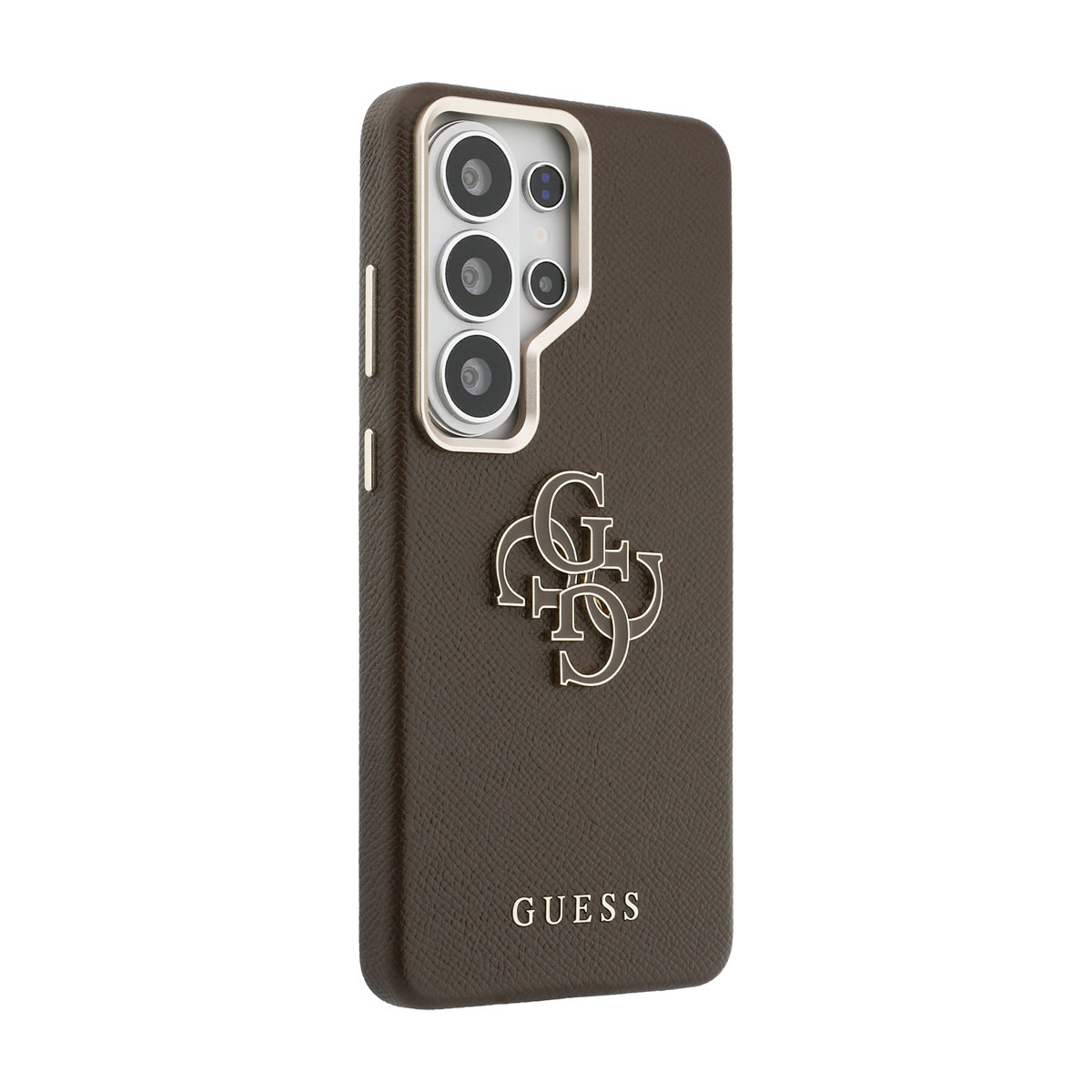 Guess Guess Galaxy S26 Ultra Backcover hoesje - Grained - Big 4G Logo - Bruin, foto 4 van 6