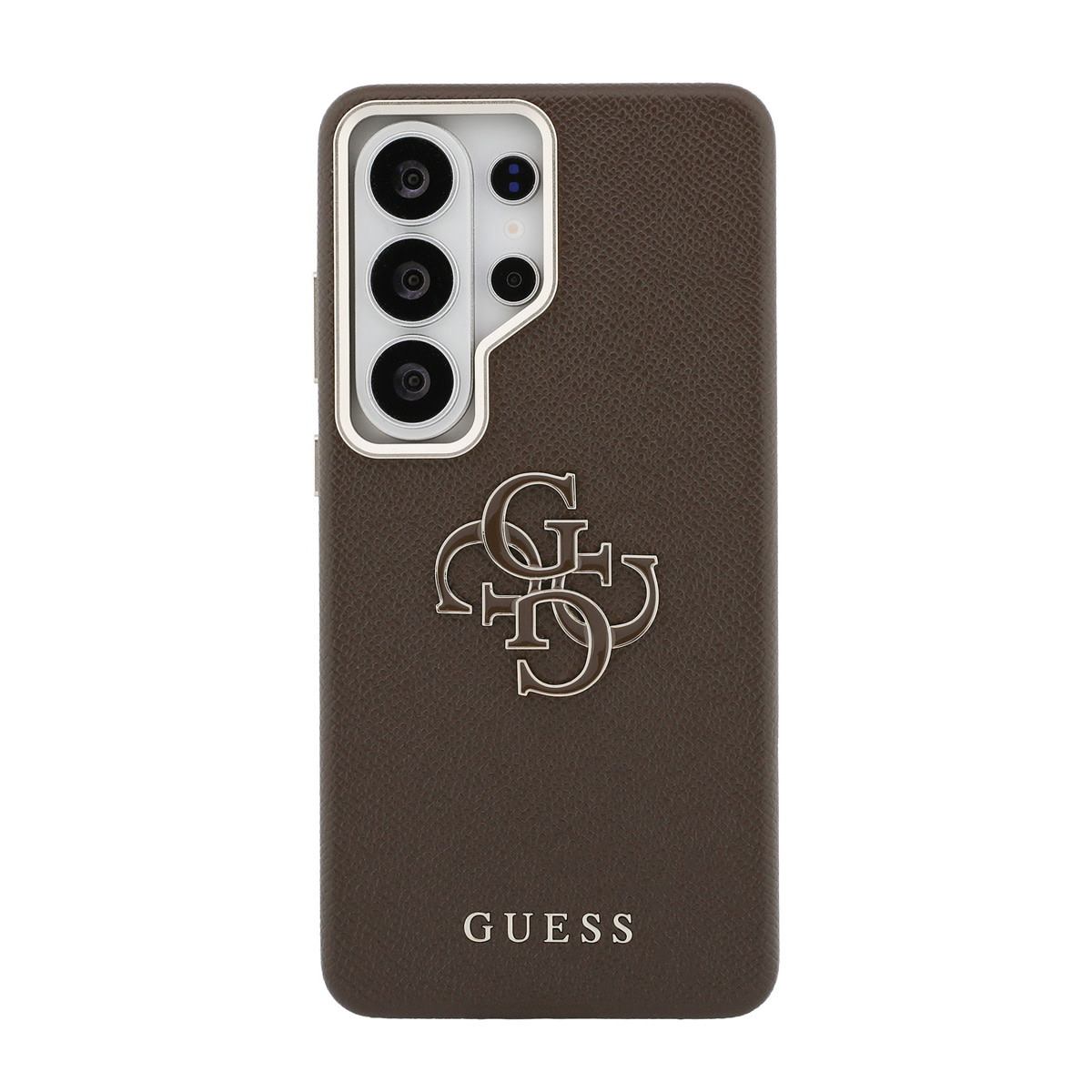 Guess Guess Galaxy S26 Ultra Backcover hoesje - Grained - Big 4G Logo - Bruin, foto 3 van 6