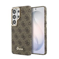 Guess Galaxy S26 Ultra Back-Cover hul - MagSafe - 4G Script Metal Logo - Braun