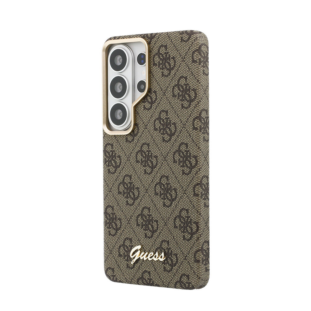 Guess Guess Galaxy S26 Ultra Back cover coque - MagSafe - 4G Script Metal Logo - Marron Guess Guess Galaxy S26 Ultra Back cover coque - MagSafe - 4G Script Metal Logo - Marron
