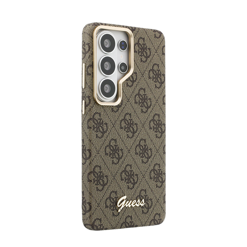 Guess Guess Galaxy S26 Ultra Back cover case - MagSafe - 4G Script Metal Logo - Brown