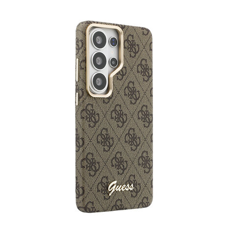 Guess Guess Galaxy S26 Ultra Back cover coque - MagSafe - 4G Script Metal Logo - Marron Guess Guess Galaxy S26 Ultra Back cover coque - MagSafe - 4G Script Metal Logo - Marron