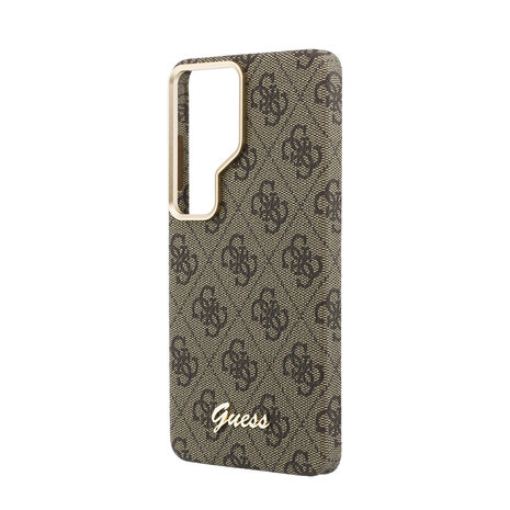 Guess Guess Galaxy S26 Ultra Backcover hoesje - MagSafe - 4G Script Metal Logo - Bruin Guess Guess Galaxy S26 Ultra Backcover hoesje - MagSafe - 4G Script Metal Logo - Bruin