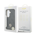 Guess Guess Galaxy S26 Back-Cover hul - Magsafe PU Leather - 4G Strass Logo - Gold Edge - Schwarz