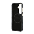 Guess Guess Galaxy S26 Back-Cover hul - Magsafe PU Leather - 4G Strass Logo - Gold Edge - Schwarz