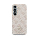 Guess Guess Galaxy S26 Backcover hoesje - Magsafe PU Leather - 4G Strass Logo - Gold Edge - Roze