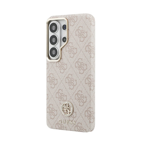 Guess Guess Galaxy S26 Ultra Back cover coque - Magsafe PU Leather - 4G Strass Logo - Gold Edge - Rose Guess Guess Galaxy S26 Ultra Back cover coque - Magsafe PU Leather - 4G Strass Logo - Gold Edge - Rose