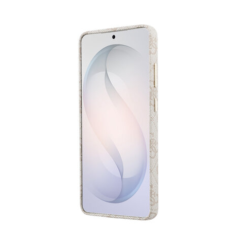 Guess Guess Galaxy S26 Ultra Back cover case - Magsafe PU Leather - 4G Strass Logo - Gold Edge - Pink