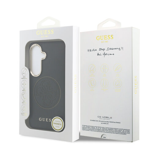 Guess Guess Galaxy S26 Back-Cover hul - MagSafe - 4G Perforated Logo - Schwarz