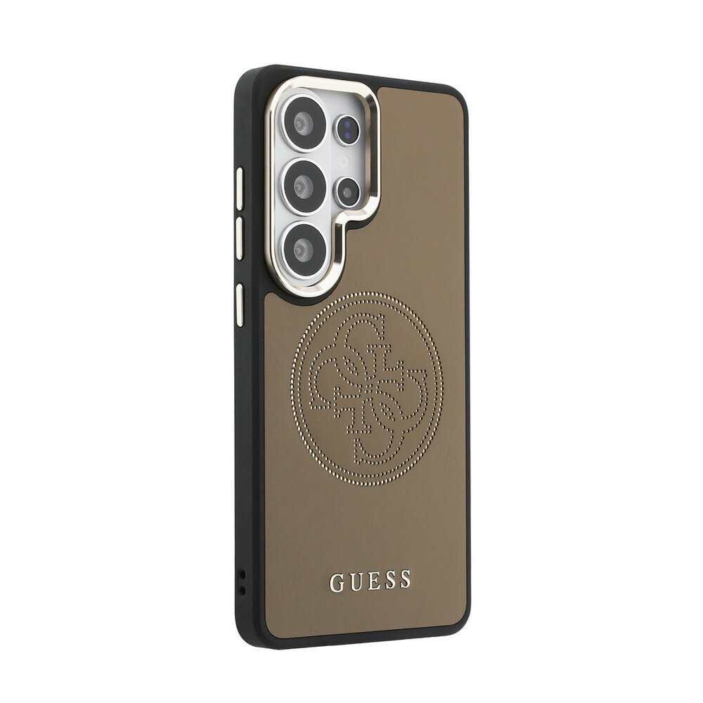 Guess Guess Galaxy S26 Ultra Backcover hoesje - MagSafe - 4G Perforated Logo - Bruin Guess Guess Galaxy S26 Ultra Backcover hoesje - MagSafe - 4G Perforated Logo - Bruin