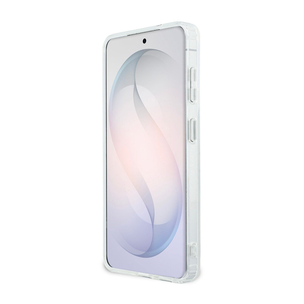 Lacoste Lacoste Galaxy S26 Back cover case - MagSafe - Transparent Case With Frosted Finish - Gold Edge - White Lacoste Lacoste Galaxy S26 Back cover case - MagSafe - Transparent Case With Frosted Finish - Gold Edge - White