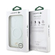 Lacoste Lacoste Galaxy S26 Backcover hoesje - MagSafe - Transparent Case With Frosted Finish - Gold Edge - Wit