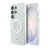 Lacoste Galaxy S26 Ultra Back cover coque - MagSafe - Transparent Case With Frosted Finish - Gold Edge - Blanc