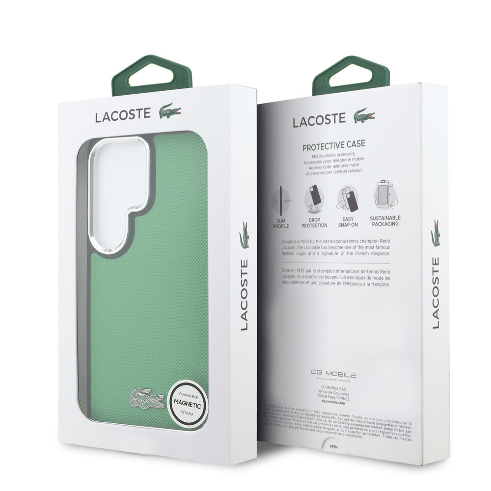 Lacoste Lacoste Galaxy S26 Ultra Back cover case - MagSafe - Iconic Petit Pique Logo - Estragon Green