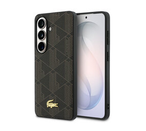 Lacoste Lacoste Galaxy S26 Back-Cover hul - MagSafe - The Blend Monogram - Braun Lacoste Lacoste Galaxy S26 Back-Cover hul - MagSafe - The Blend Monogram - Braun