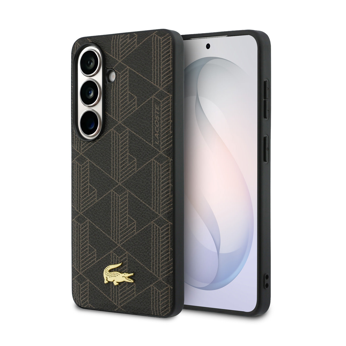 Lacoste Lacoste Galaxy S26 Backcover hoesje - MagSafe - The Blend Monogram - Bruin