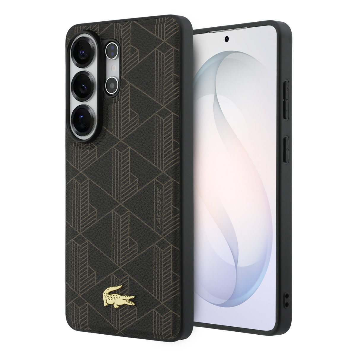 Lacoste Lacoste Galaxy S26 Ultra Backcover hoesje - MagSafe - The Blend Monogram - Bruin