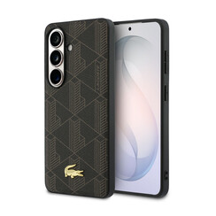 Lacoste Galaxy S26 Plus Back cover coque - MagSafe - The Blend Monogram - Marron