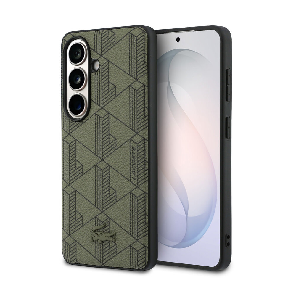 Lacoste Lacoste Galaxy S26 Back-Cover hul - MagSafe - The Blend Monogram - Khaki Lacoste Lacoste Galaxy S26 Back-Cover hul - MagSafe - The Blend Monogram - Khaki